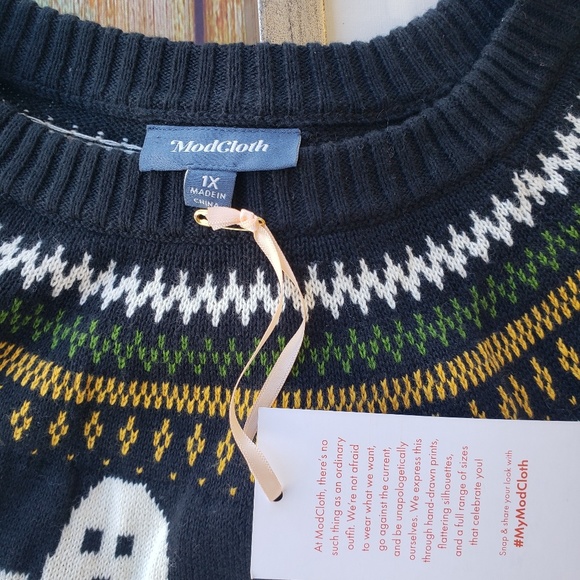 fair isle ghost sweater